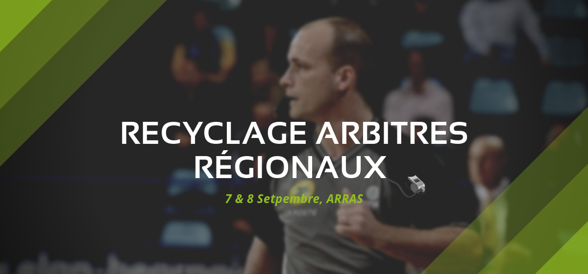 Stage de recyclage des arbitres régionaux à Arras.