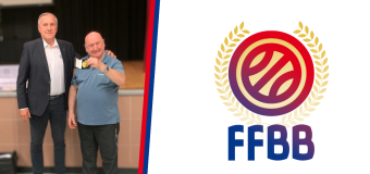 Gérard Lecaille (ASC HOYMILLE) reçoit la médaille d’OR de la FFBB